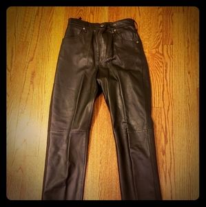 Black Leather Pants